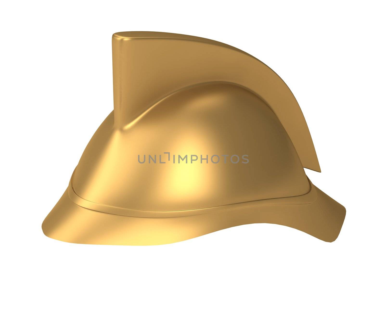 Fireman helmet 3d rendered for web and commercial