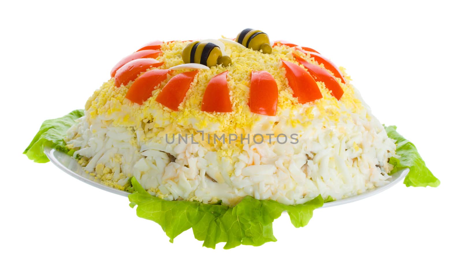 close-up chicken salad by Alekcey