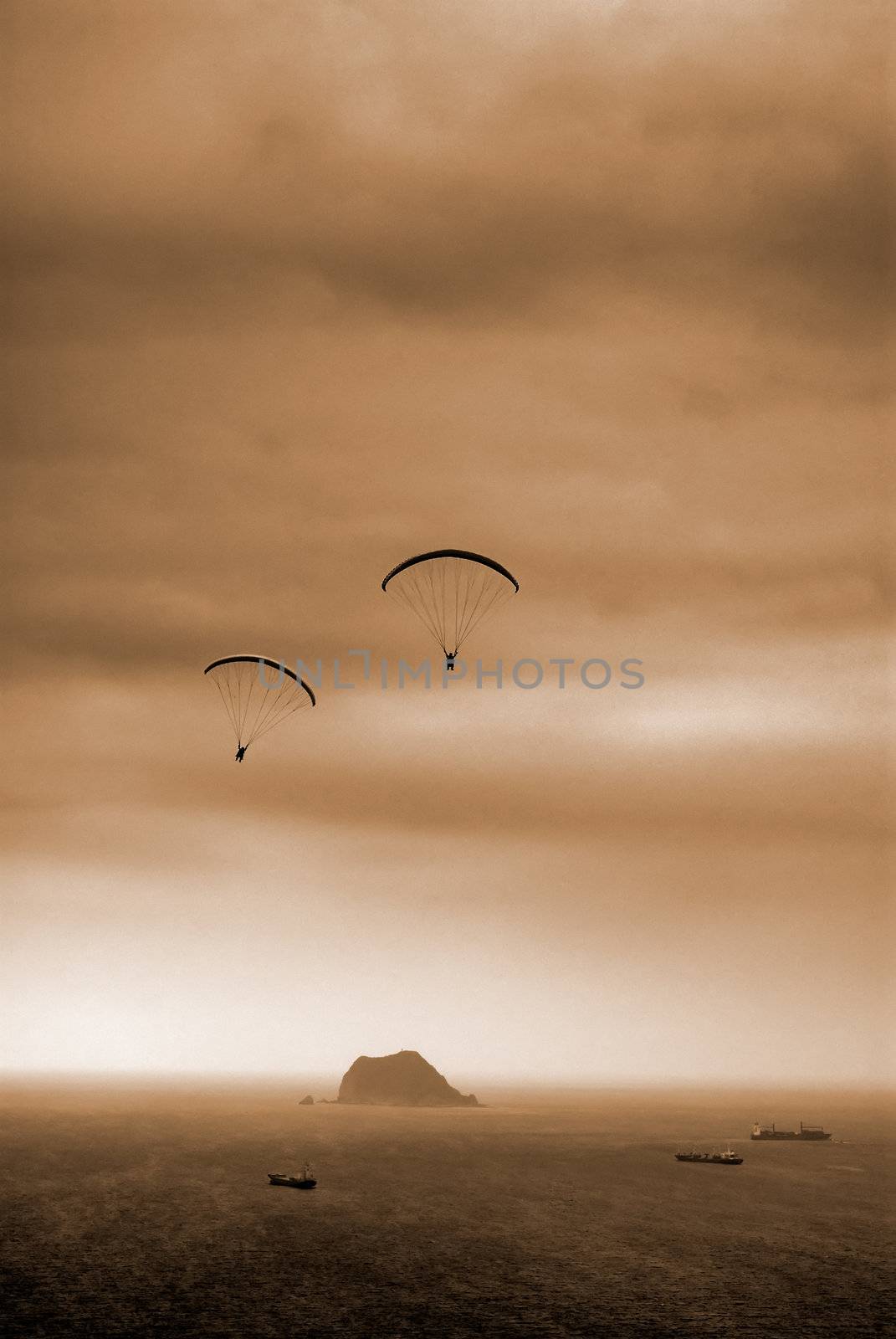 parachuting by elwynn