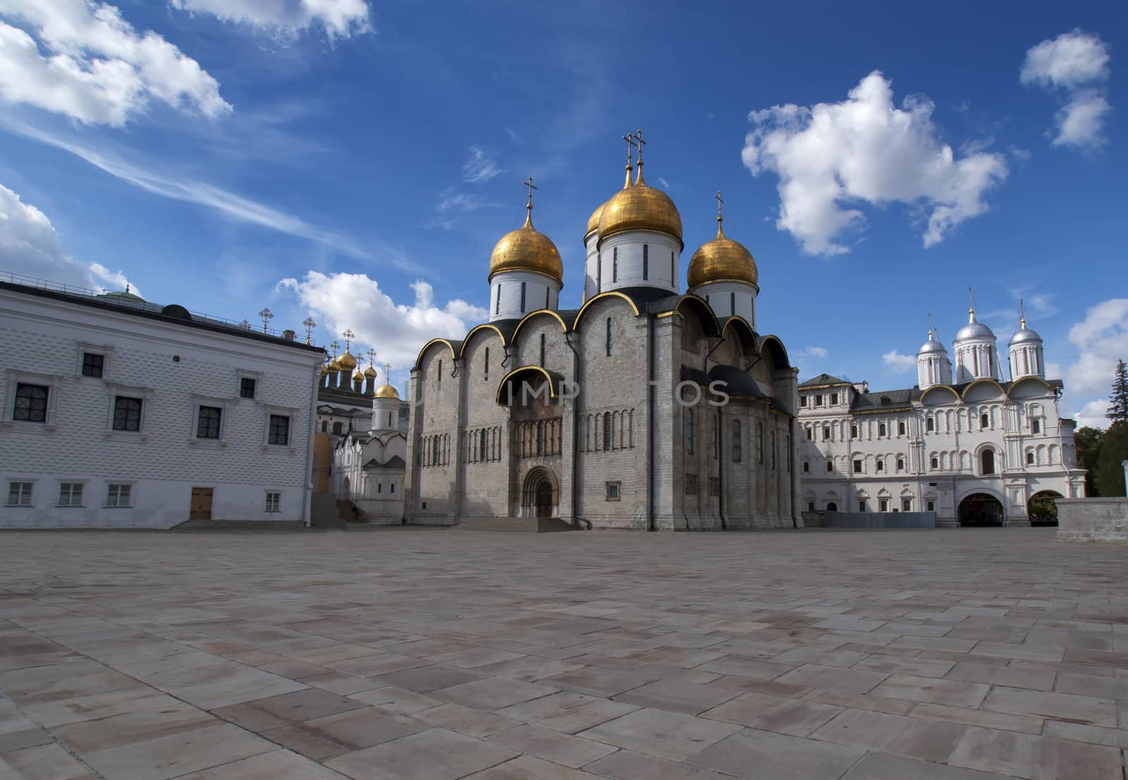 One of the many churches built inside the Kremlin.