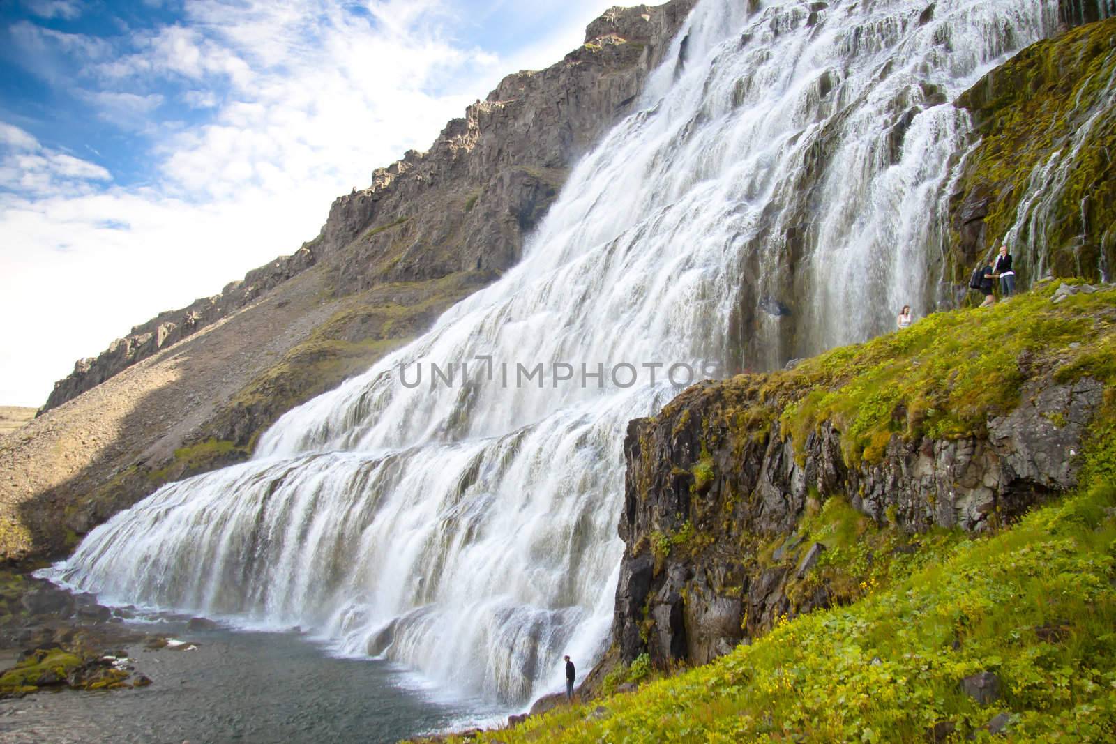 Big and beauty Dynjandi waterfall - Westfjords, Iceland by parys