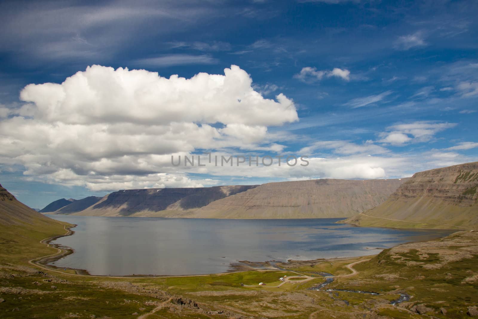 View on Dynjandisvogur fjord - Iceland by parys