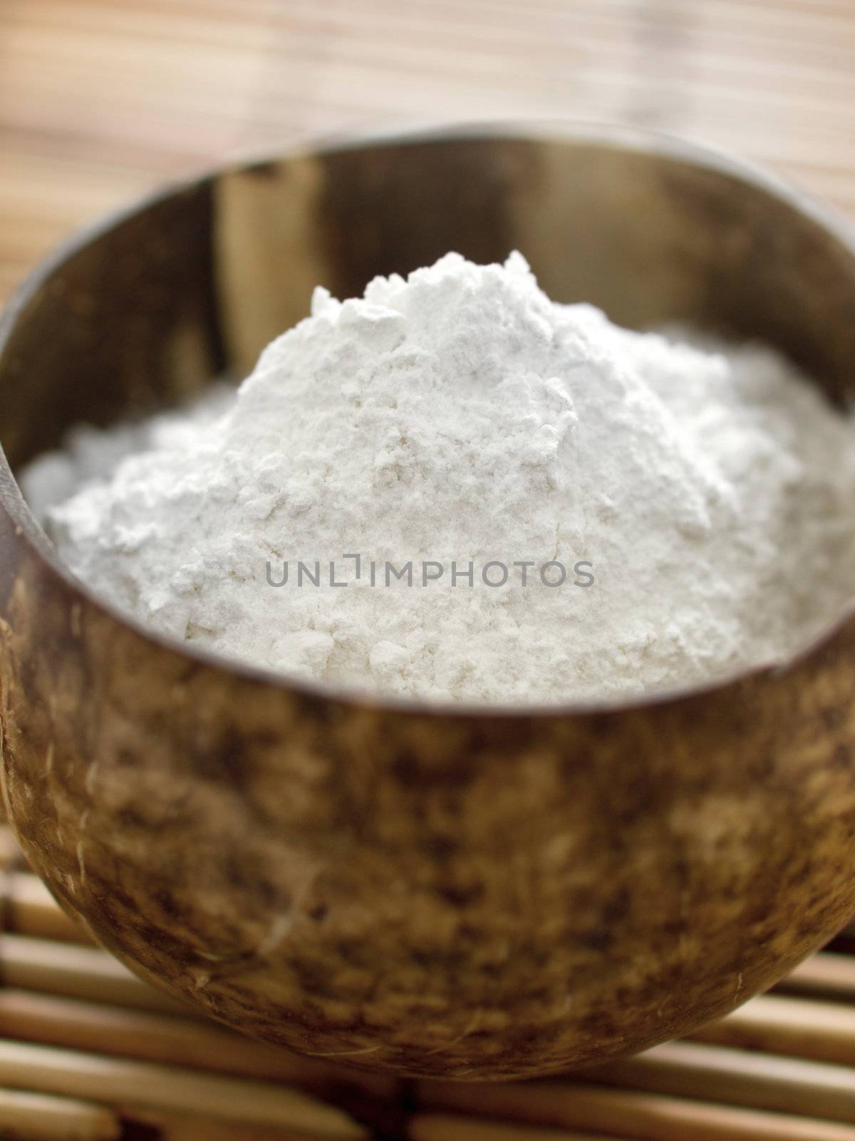 bowl of white flour by zkruger