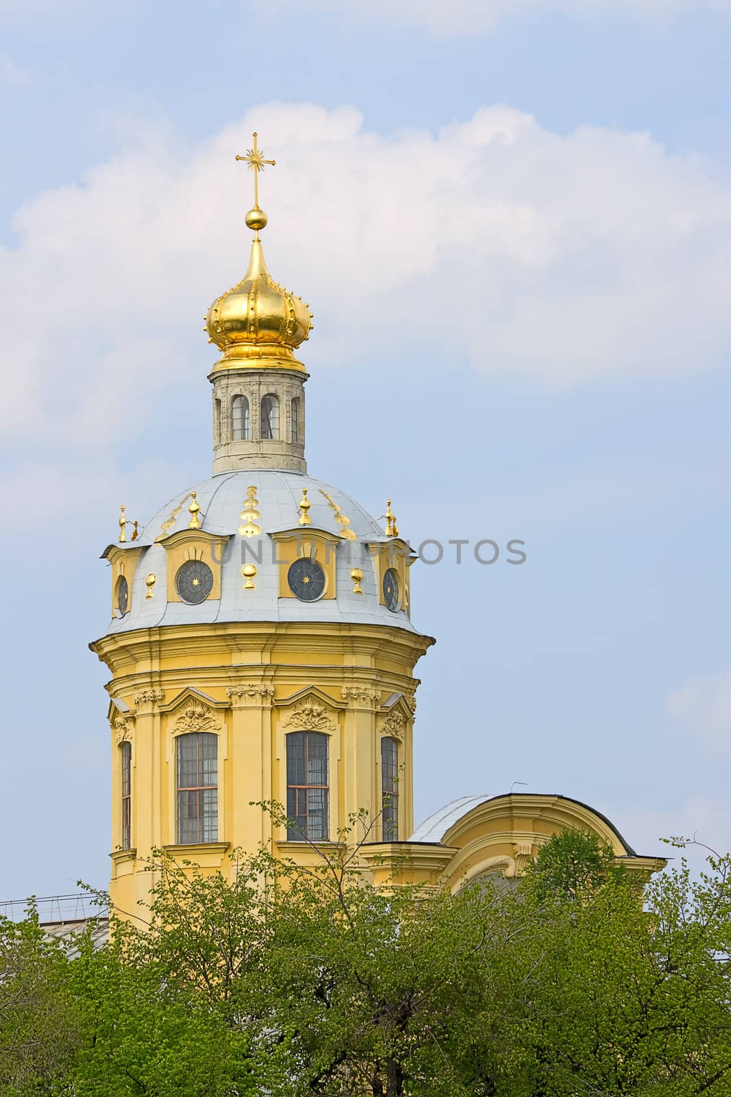 dome of Peter and Paul Cathedral by zhannaprokopeva