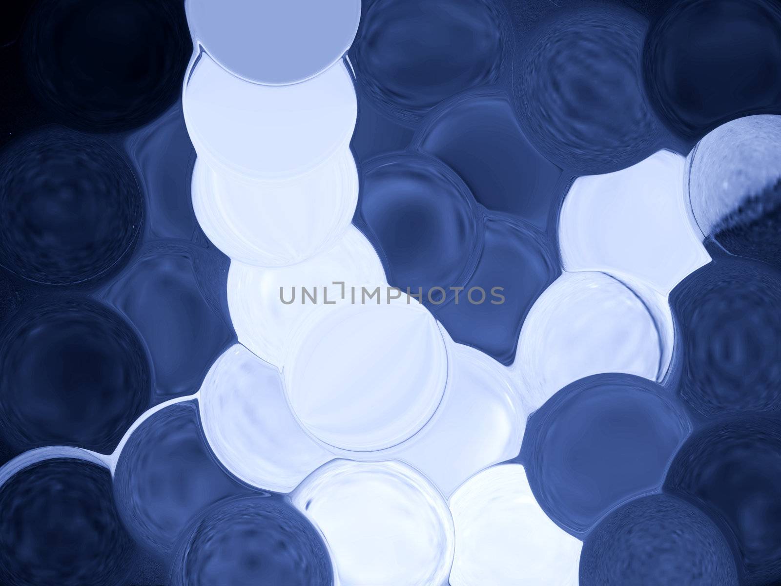blue bubble background with over lapping bubbles