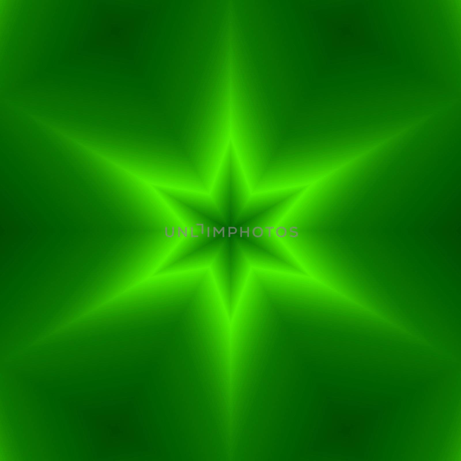 green six point star design by leafy