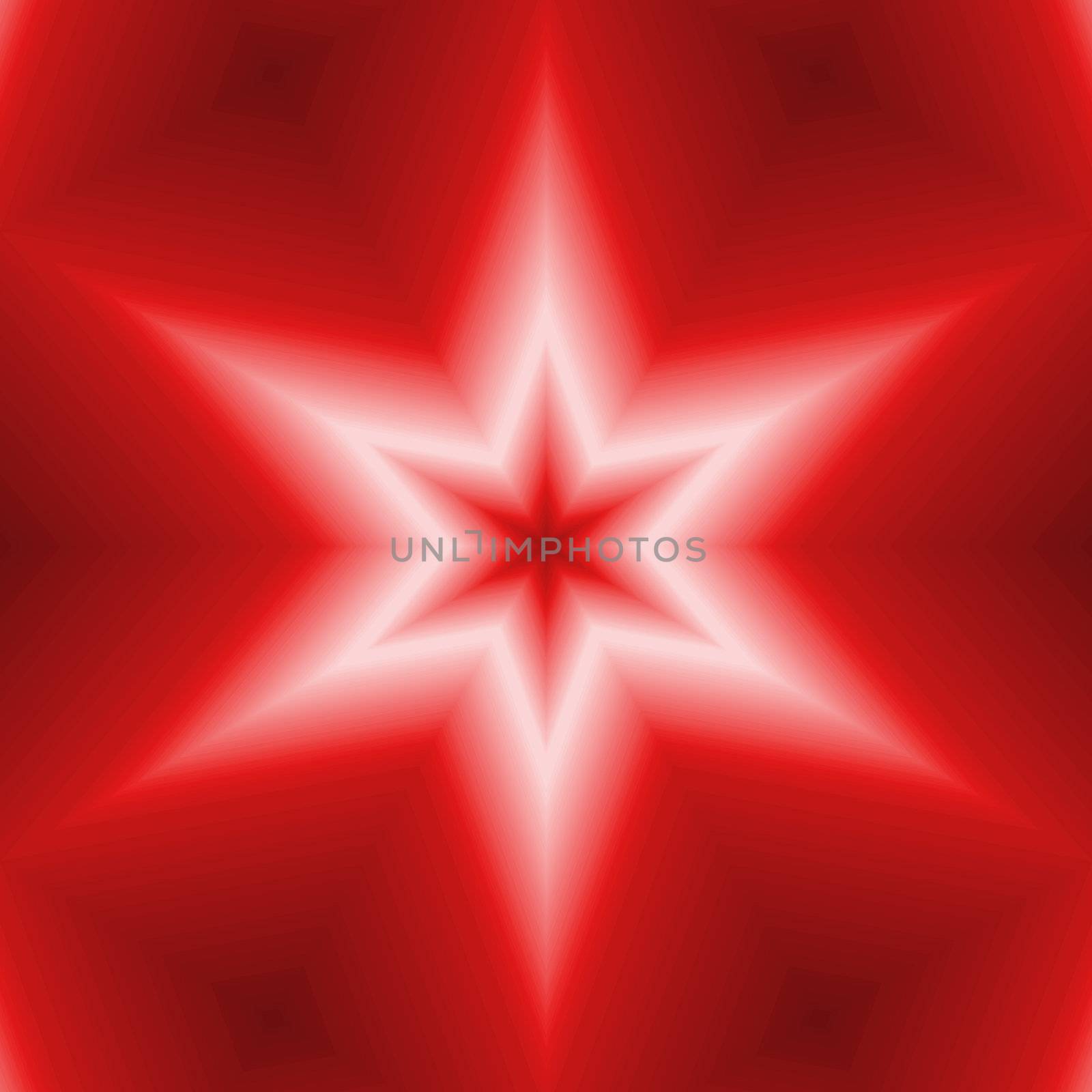 red six point star design by leafy