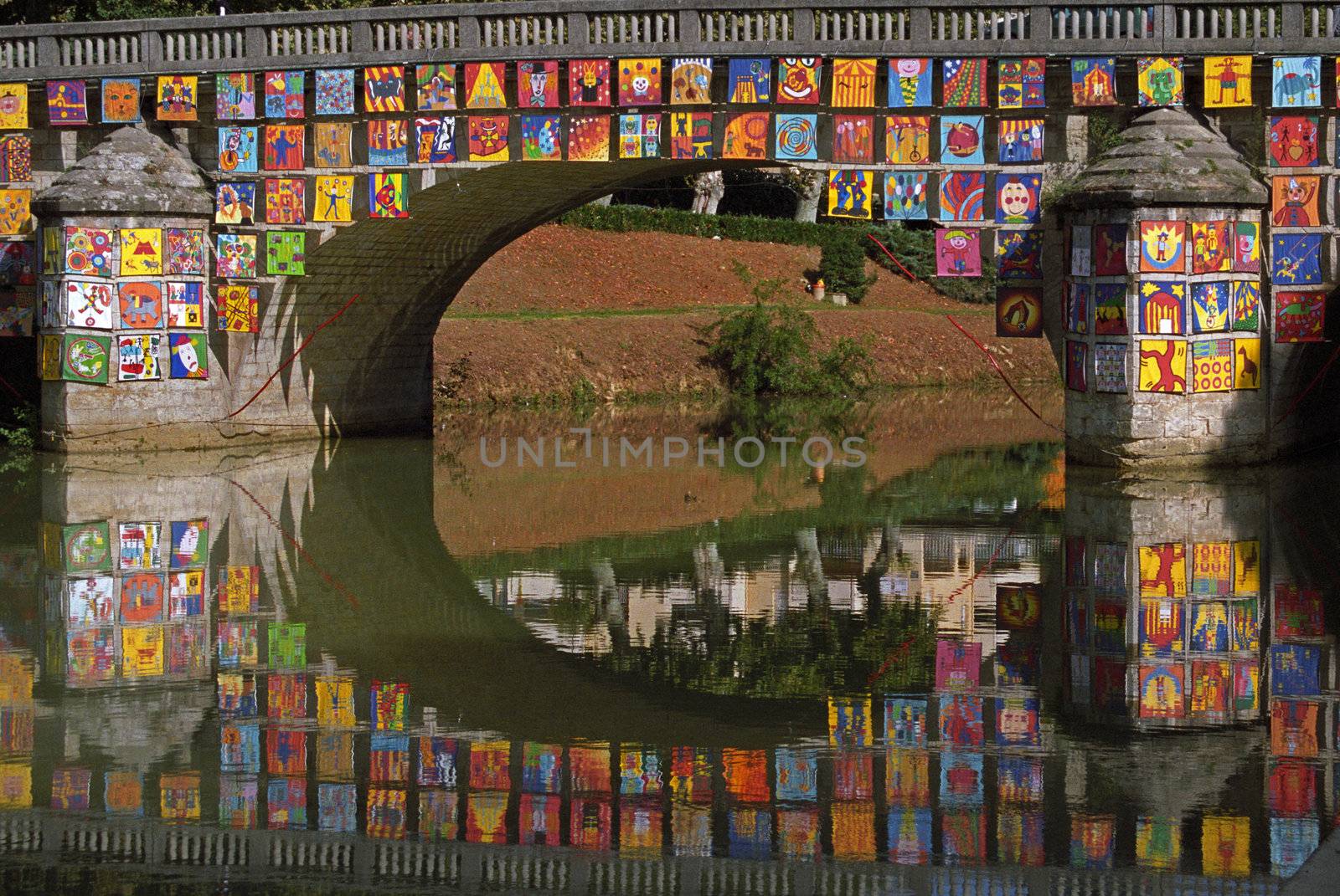 Decorated Bridge in Gascony by pjhpix