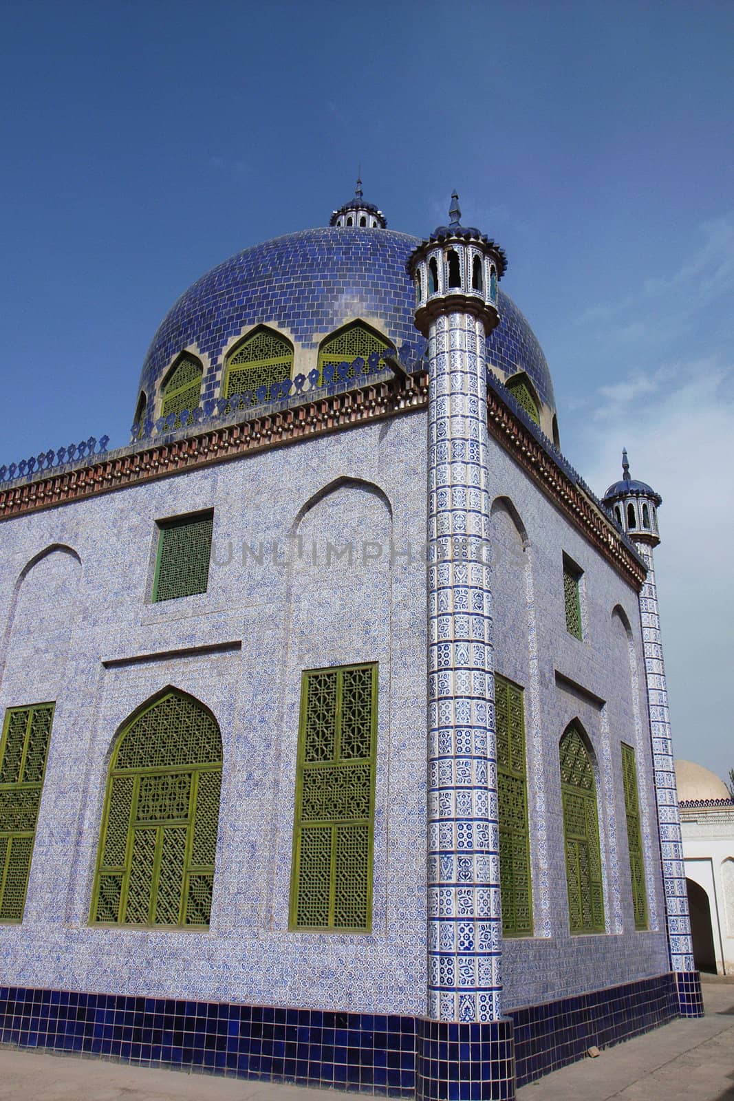 Landmark of a famous Islamic mosque in Sinkiang China