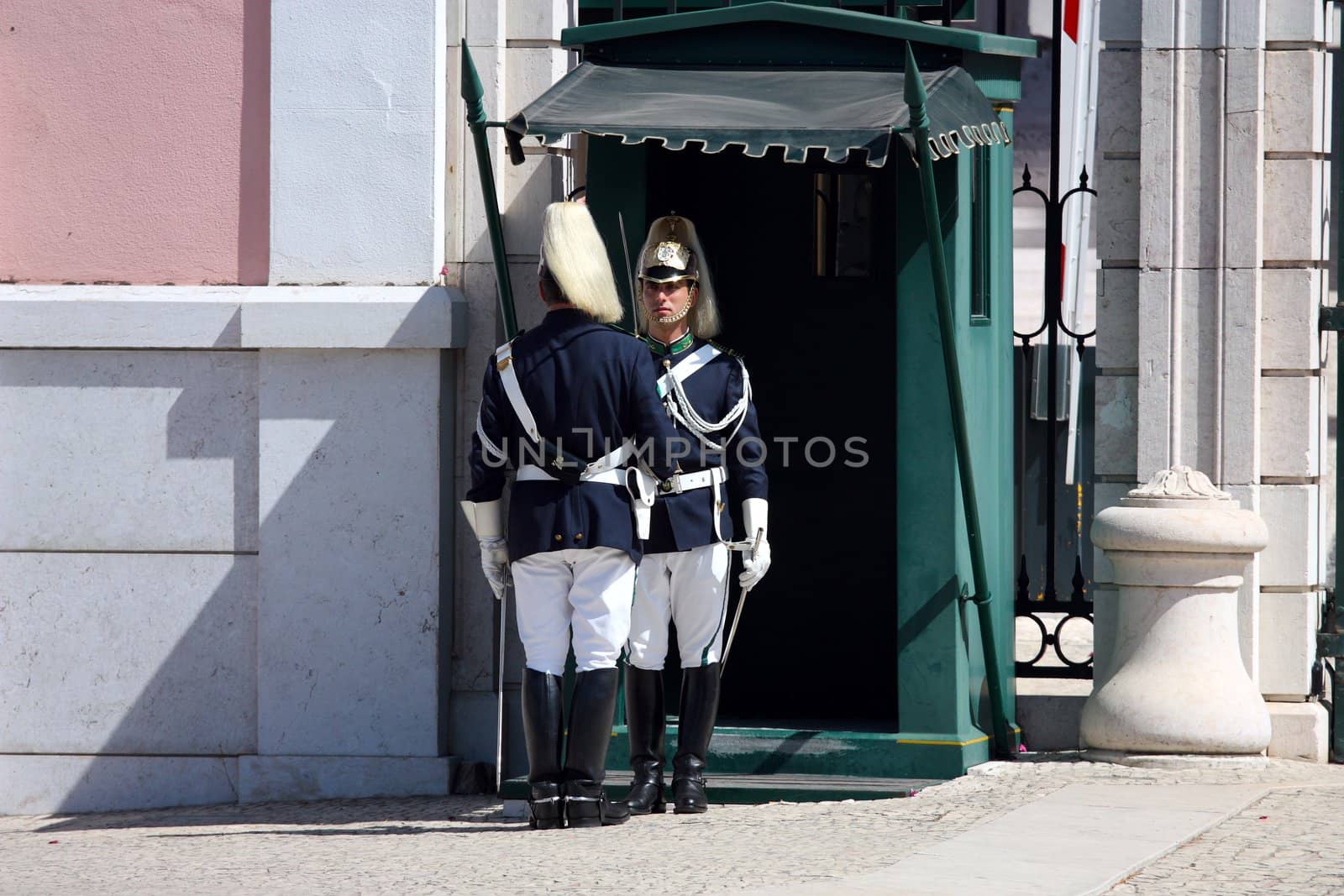  Soldiers changing the guard in Lisbon