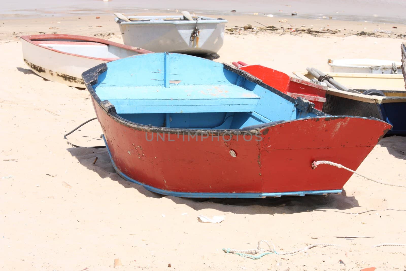 Old boat on the beach