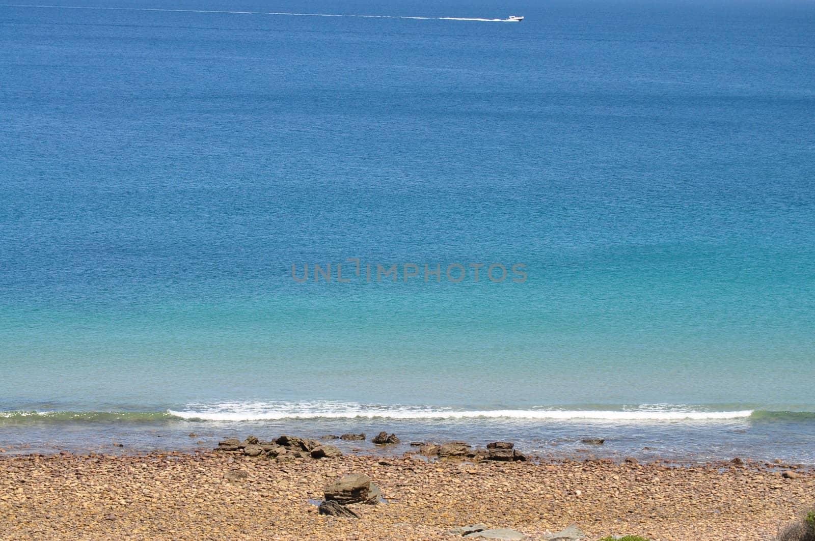 Beautiful rocky beach with Crystal Blue water. Australia, Hallett Cove by dimkadimon