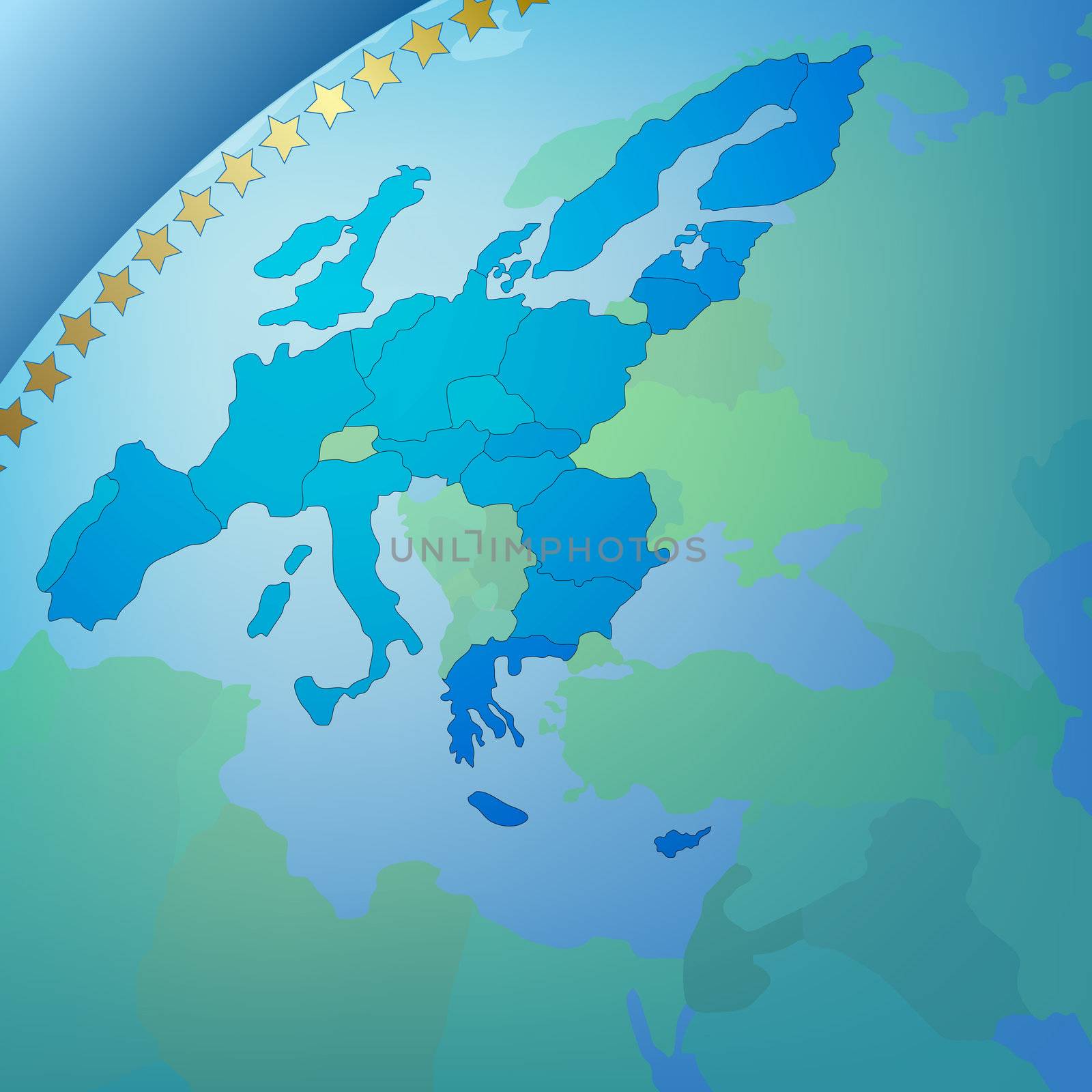 Abstract business background europe map by lem