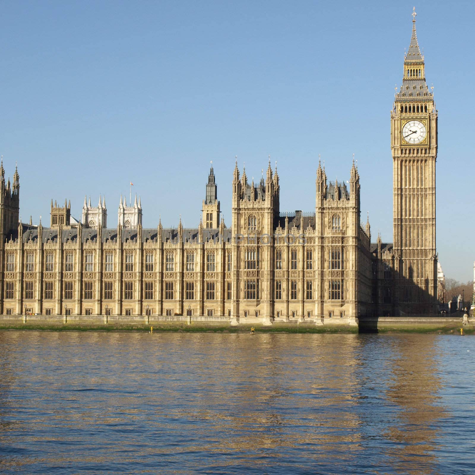 Big Ben at the Houses of Parliament, Westminster Palace, London, UK