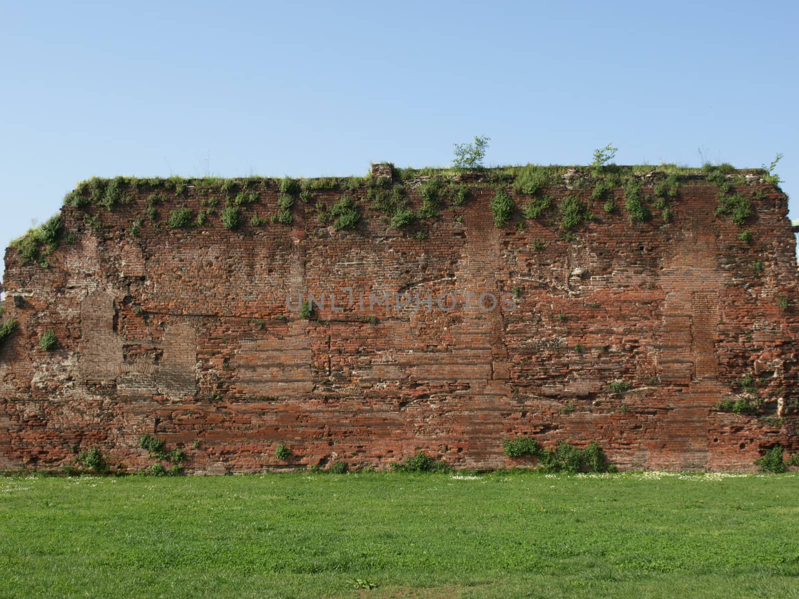 Ancient roman ruins in Turin city centre
