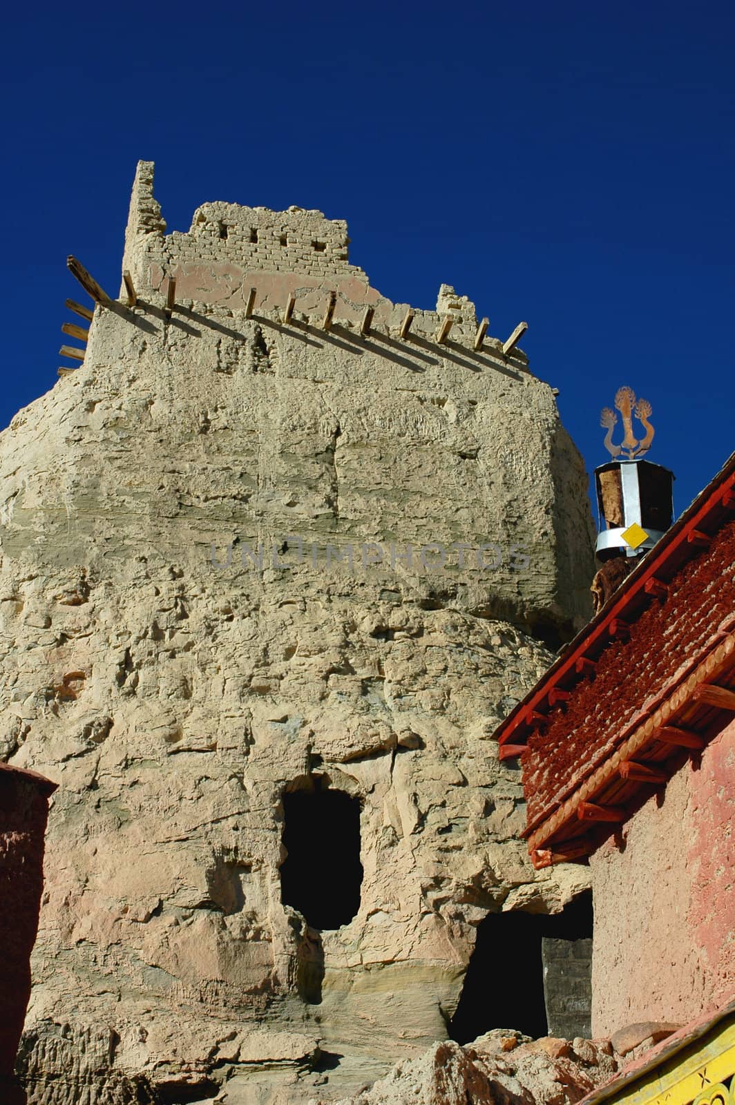 Relics of an ancient castle in west Tibet
