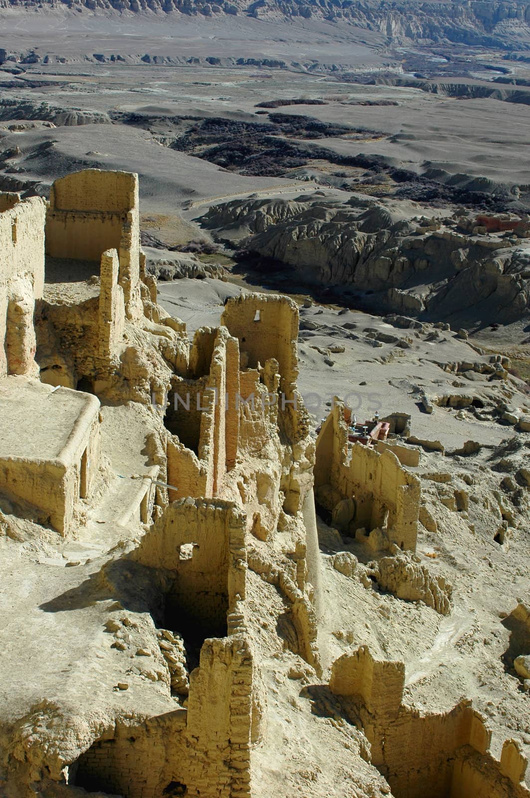 Relics of an ancient castle in west Tibet