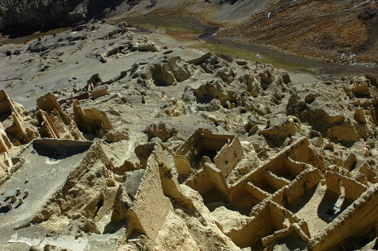 Relics of an ancient castle in west Tibet