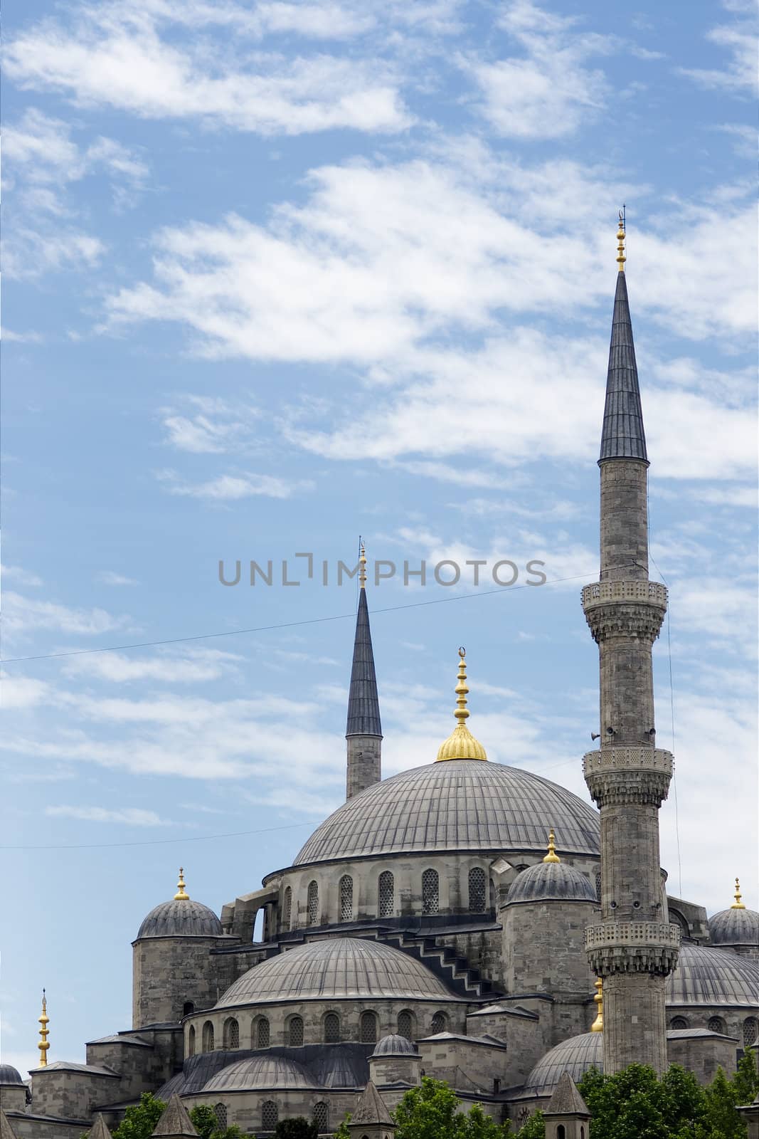 Dome and minarets of Blue Mosque