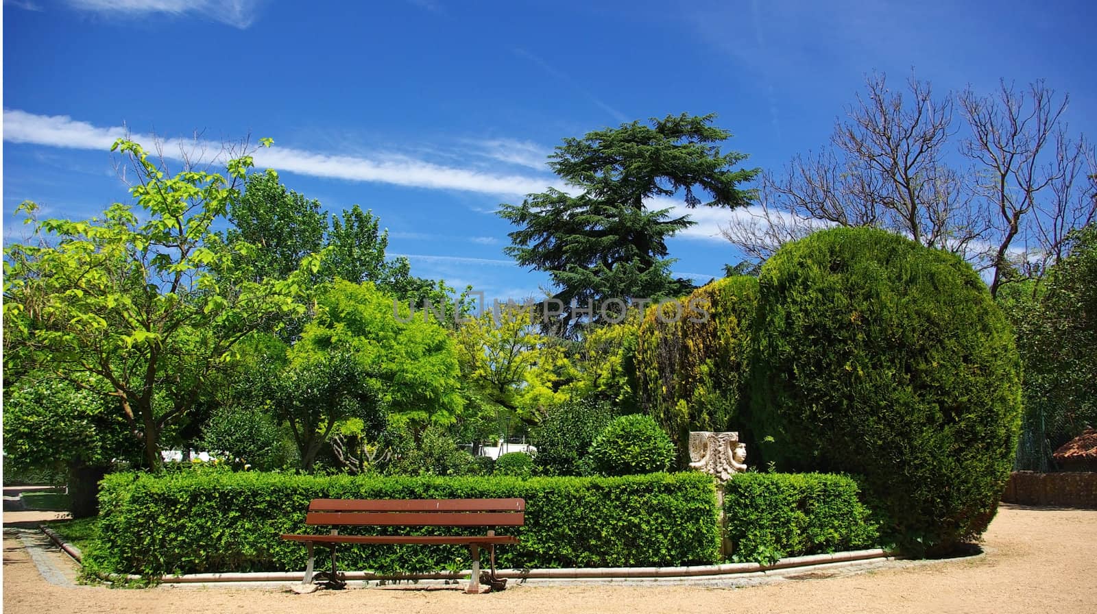 Public garden in a city of the south of Portugal.
