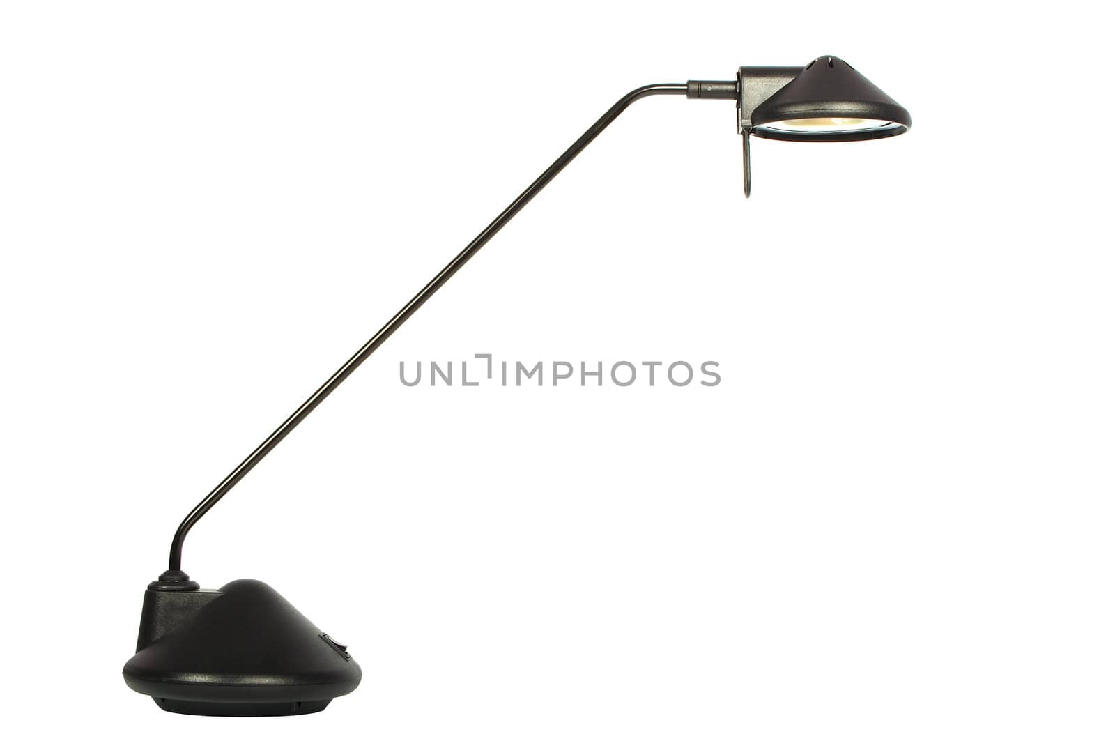 Modern desk lamp on a white background