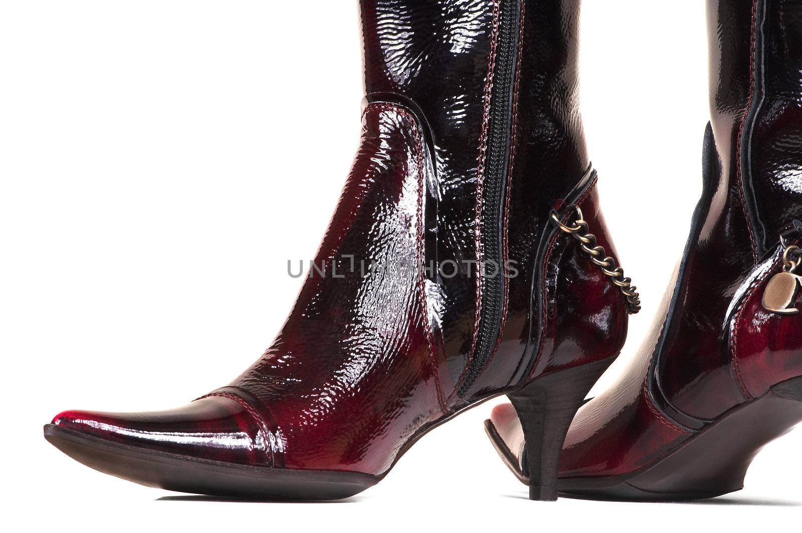 female varnish boots by terex