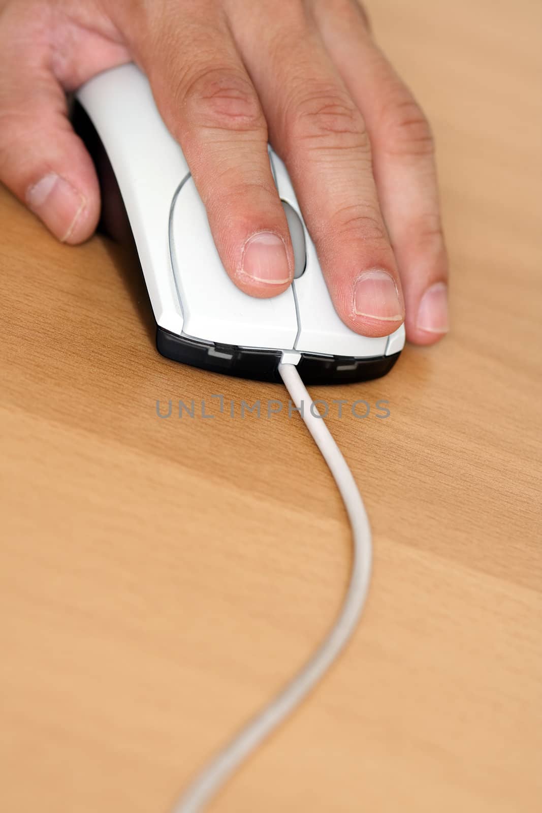 Businessman using a mouse