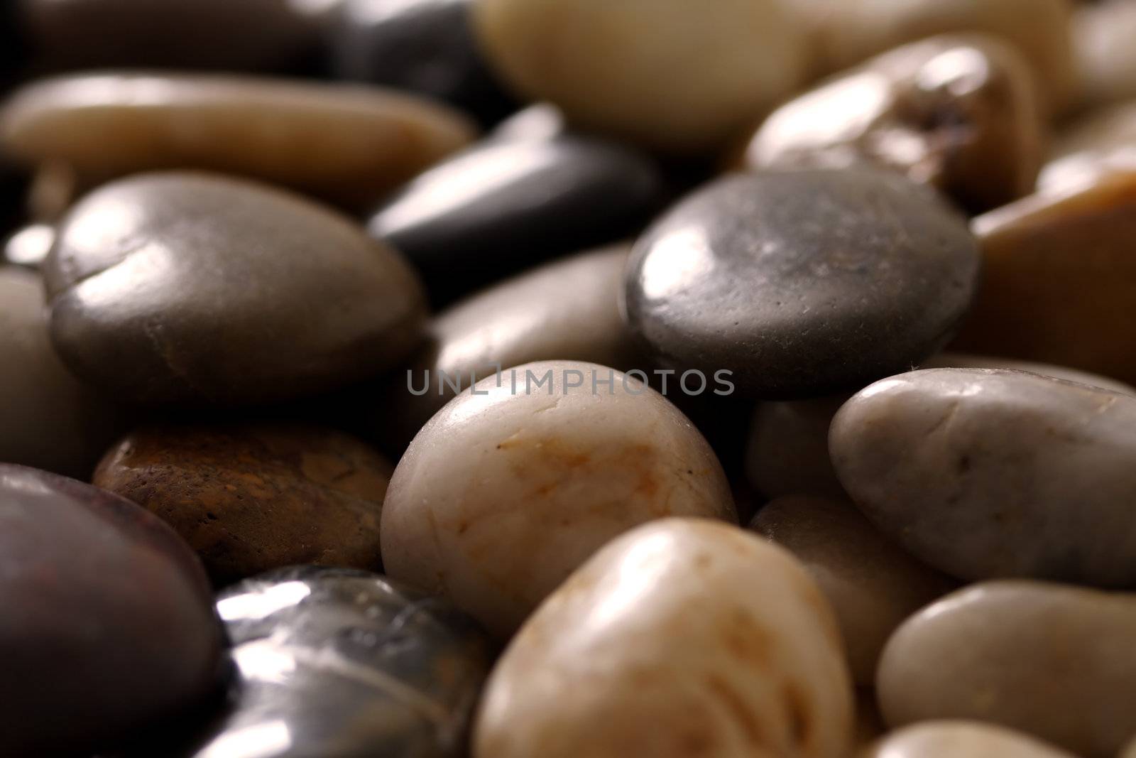 Closeup of River rocks