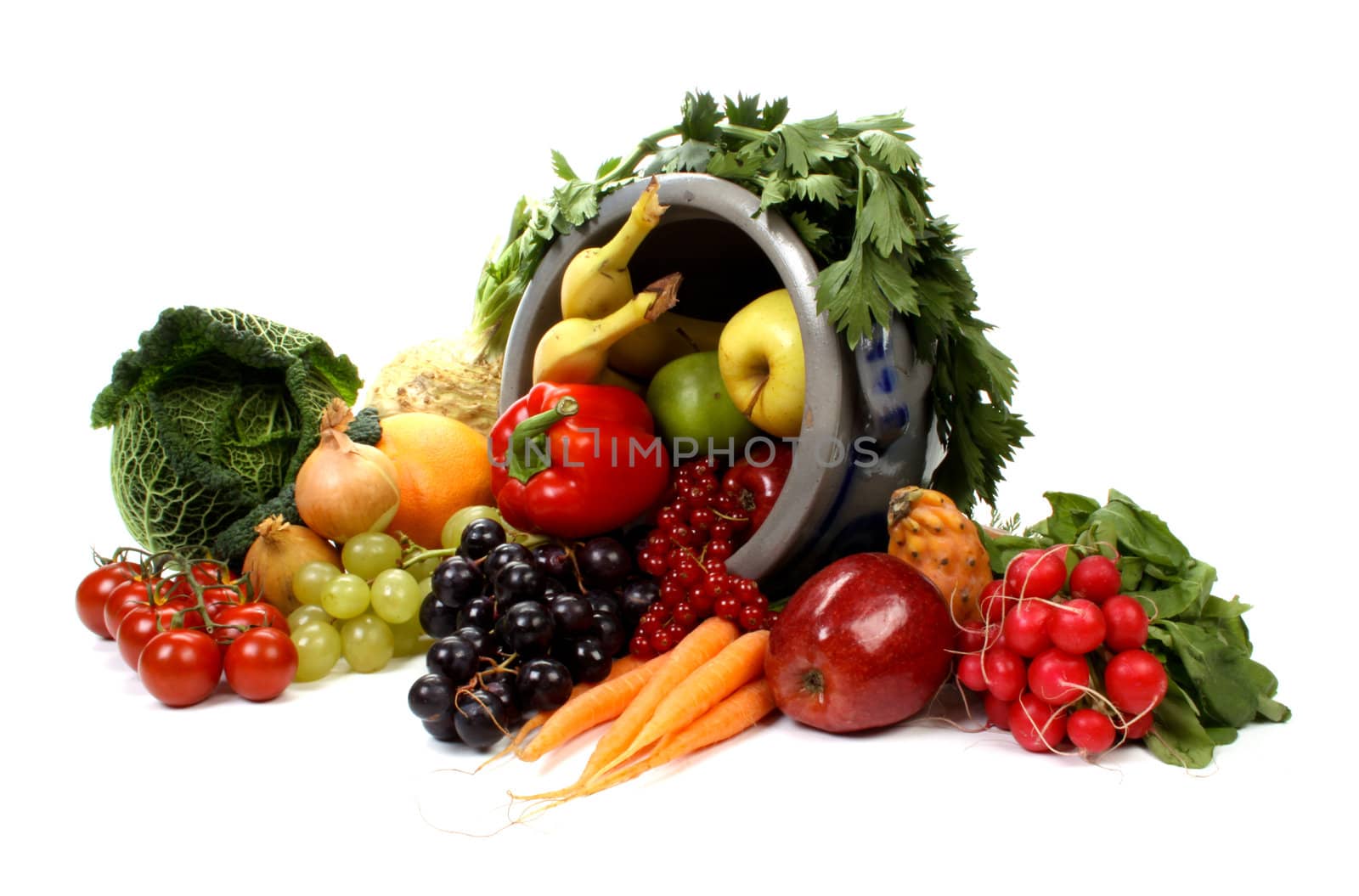 Composition of several fruits and vegetables