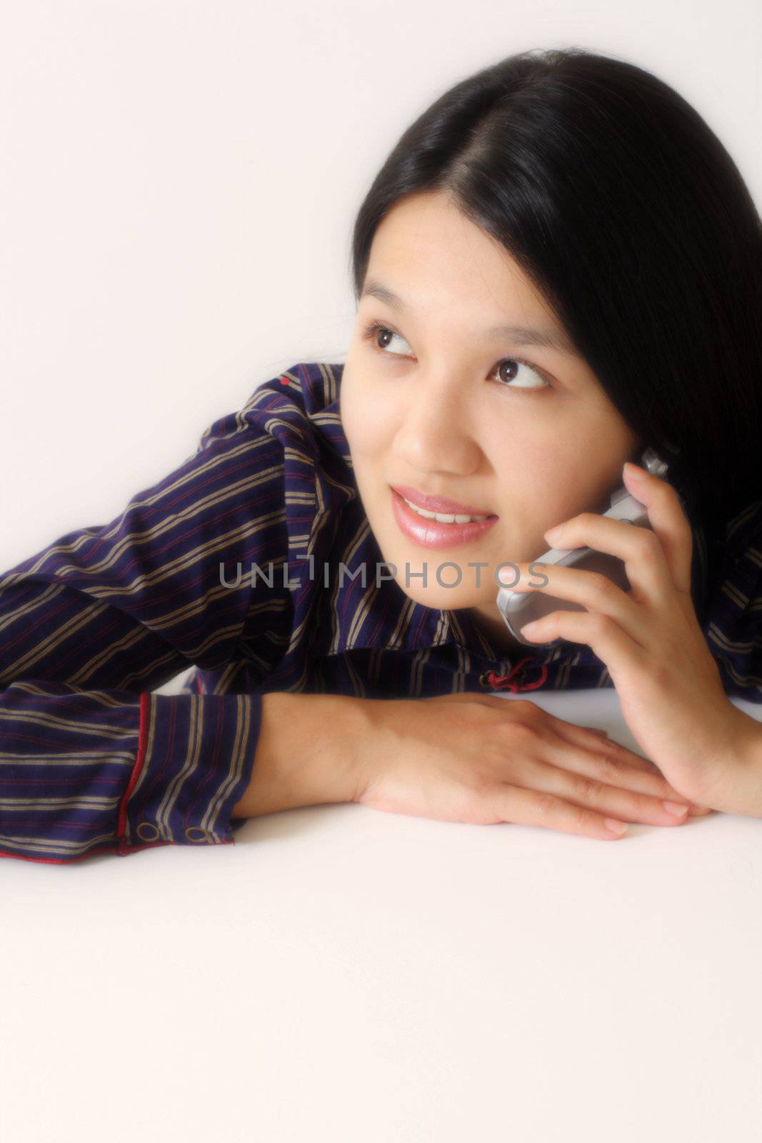 Busy businesswoman by aremafoto