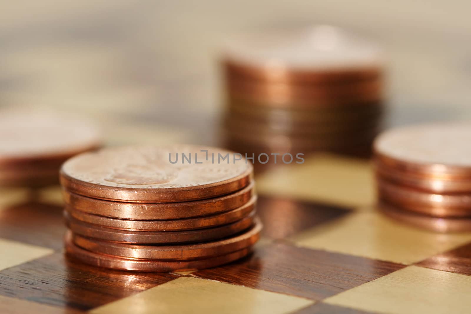 Financial planning using a chess board