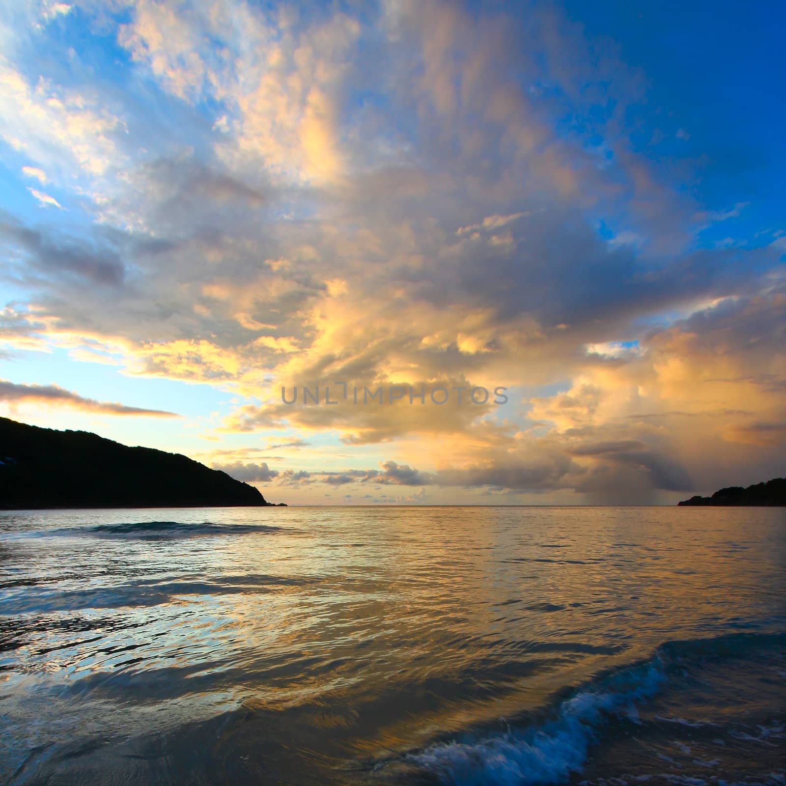 Evening sets in over Brewers Bay on Tortola - British Virgin Islands.