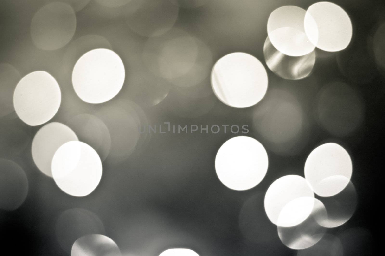 pattern of christmas light flares out of focus