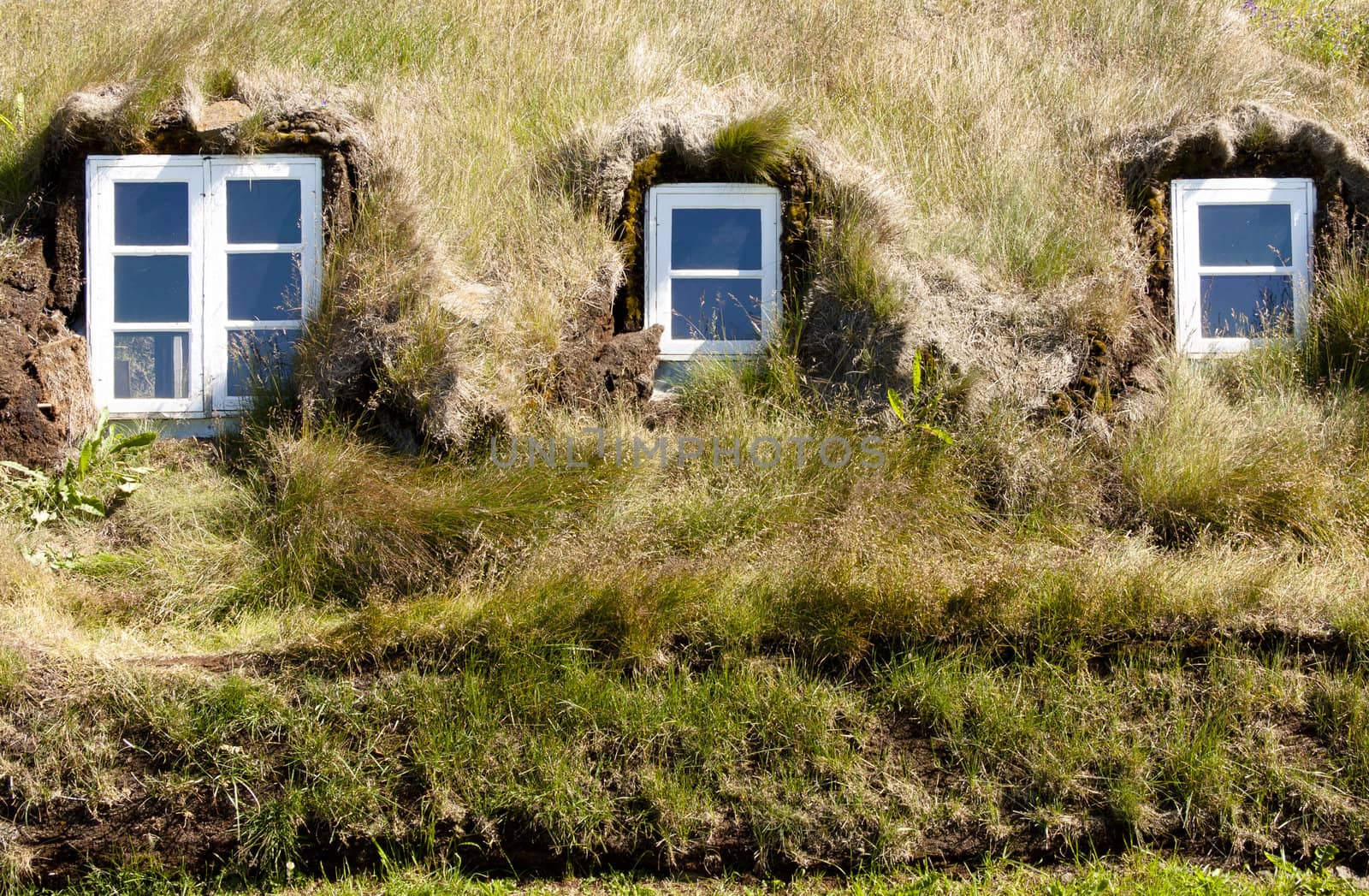 Typical wall in icelandic farm. by parys