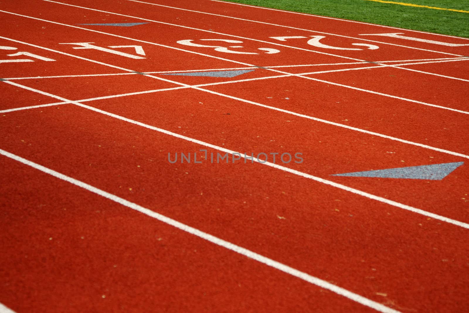 Running tracks on a sport field