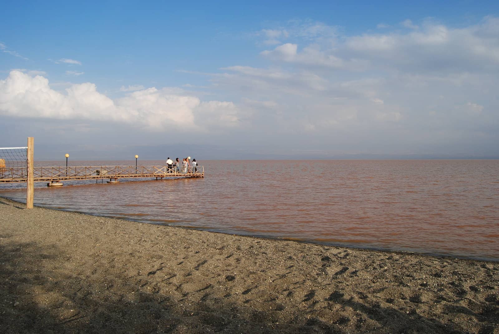 beach on Langano lake Ethiopia by viviolsen