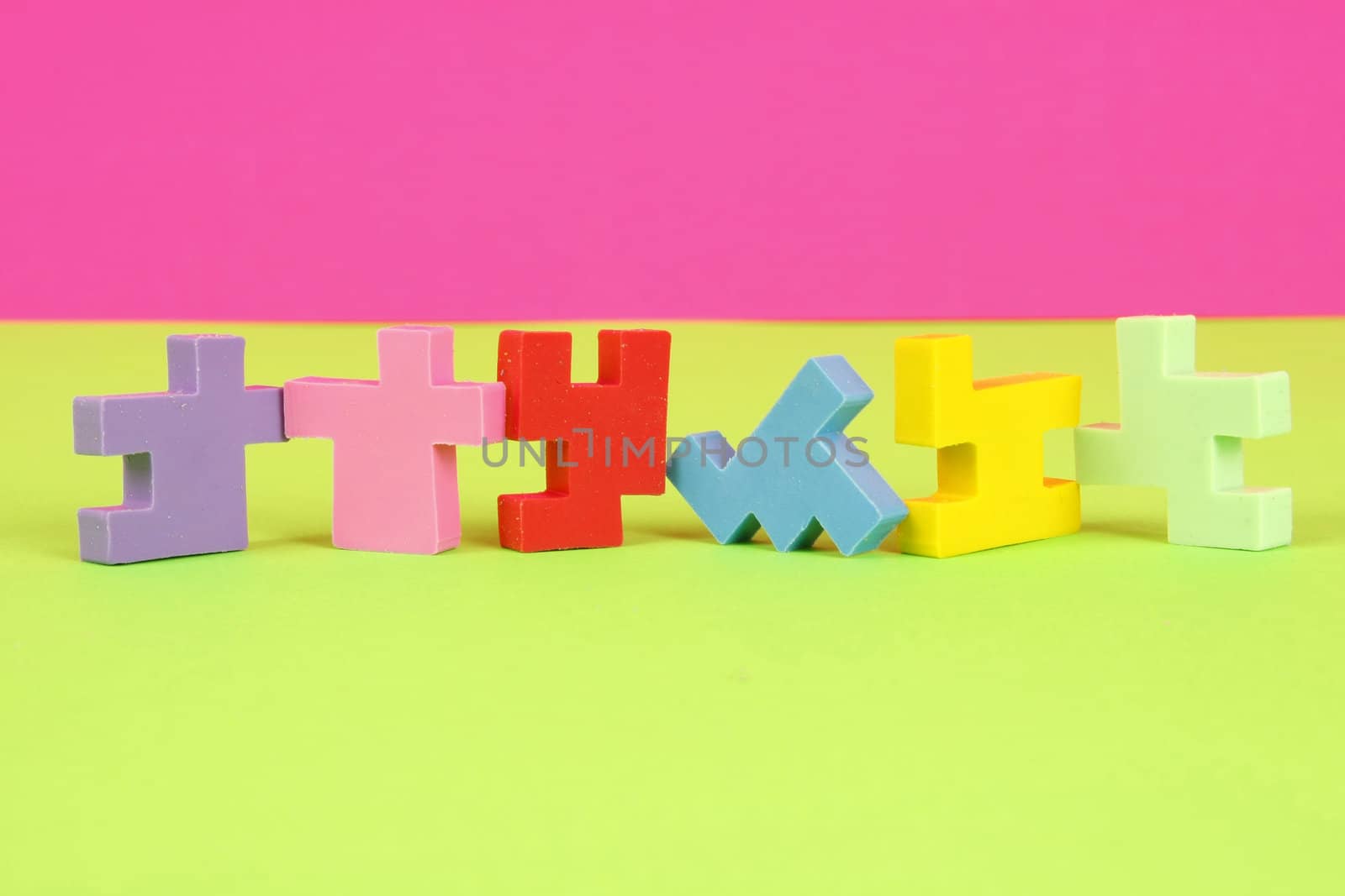 Puzzle Erasers by pinkarmy25