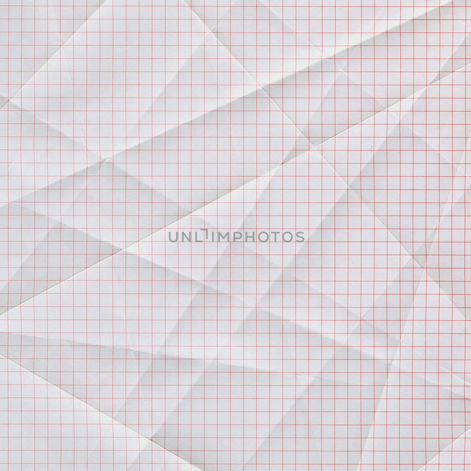 folded and creased graph paper by PixelsAway