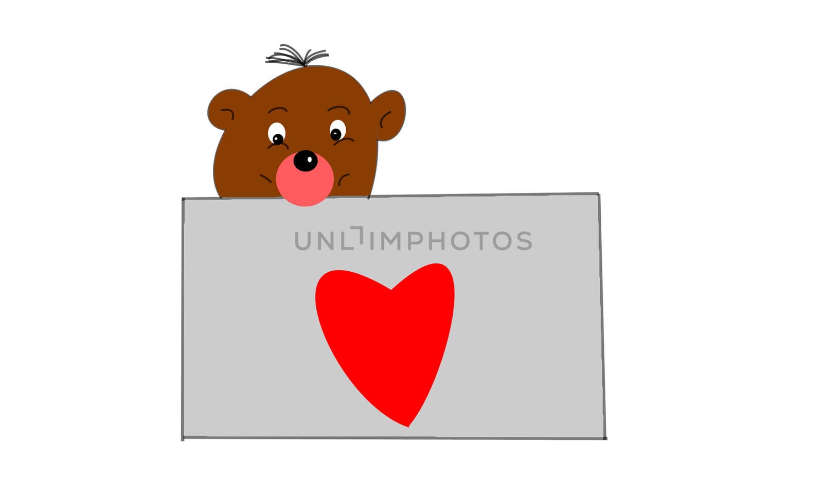 the teddybear with red heart