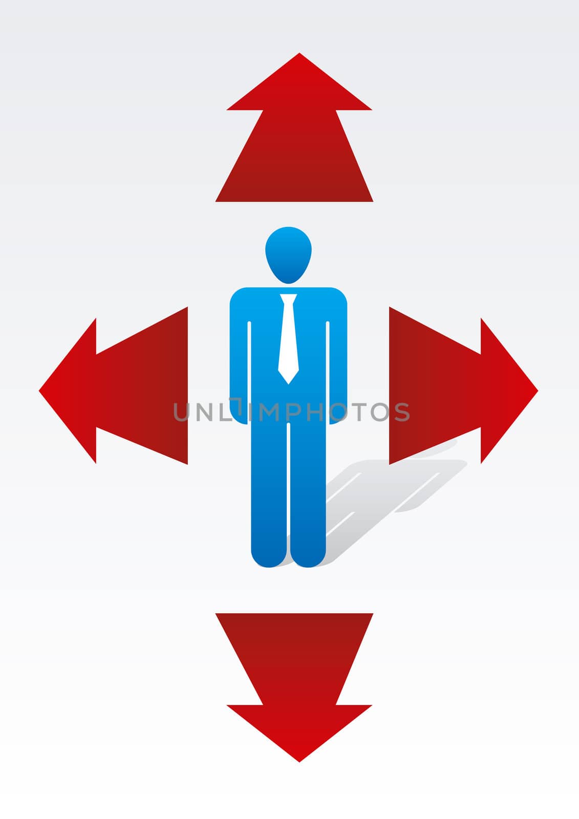 Business Illustration - Symbol Man Deselect