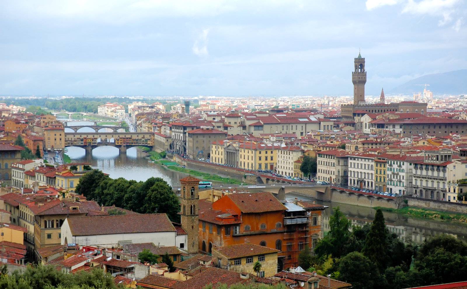 View of Florence and the Arno river