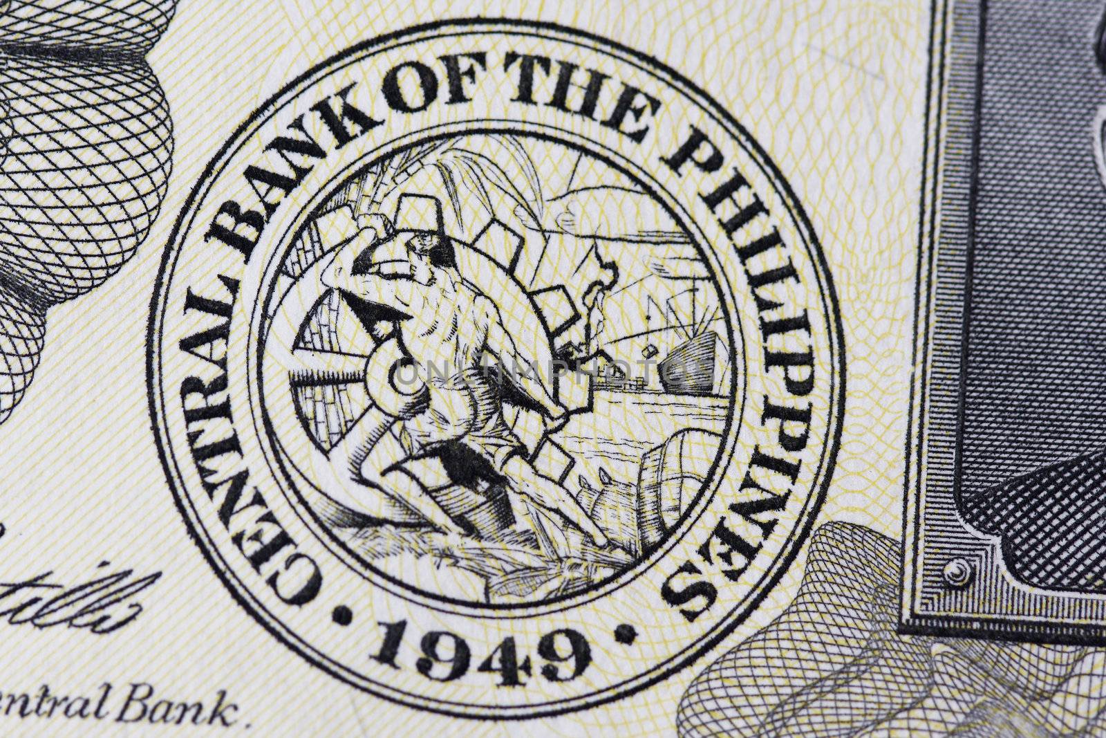 Central Bank Seal of the Philippines in Twenty Peso