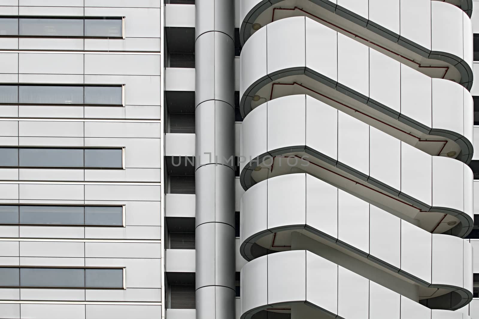 Architectural Exterior Detail of Industrial Factory Building by Davidgn