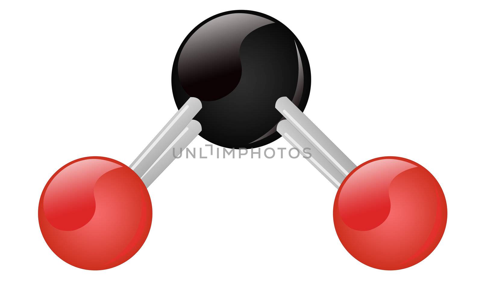 CO2 Carbon Dioxide molecule
carbon black
oxigene red