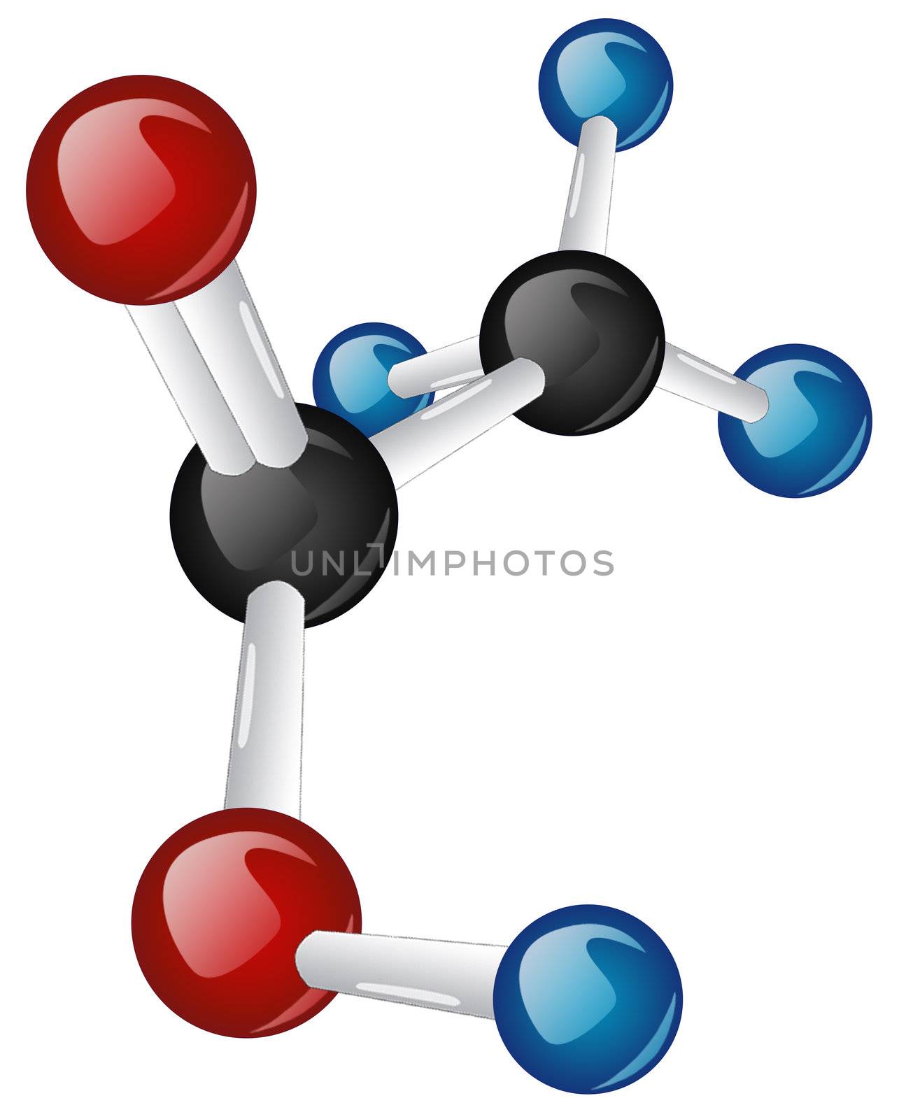 CH3COOH molecule