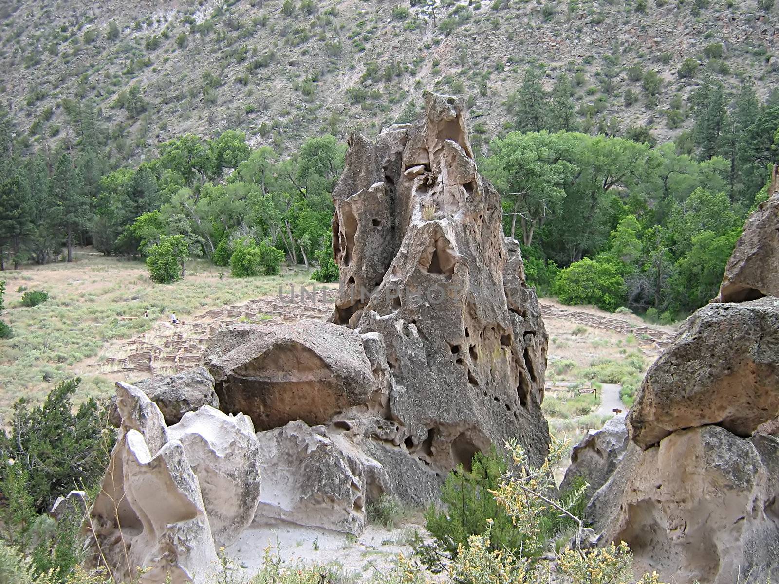 A photograph of ancient Native American ruins.