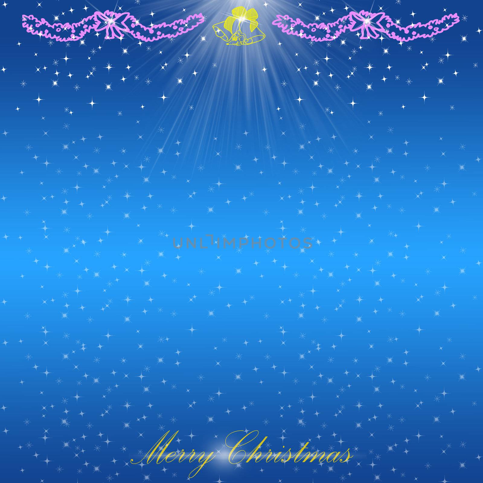 Merry Christmas card on light background 

