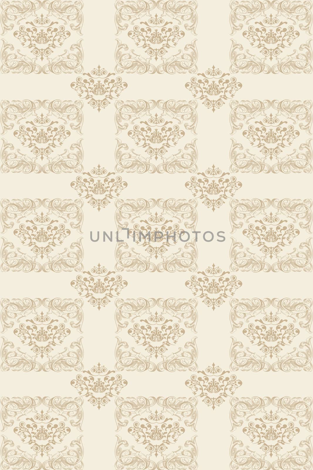 Seamless wallpaper of floral pattern 
