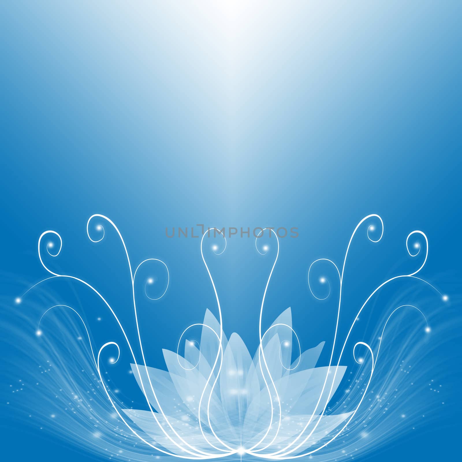 Abstract background of blue dream