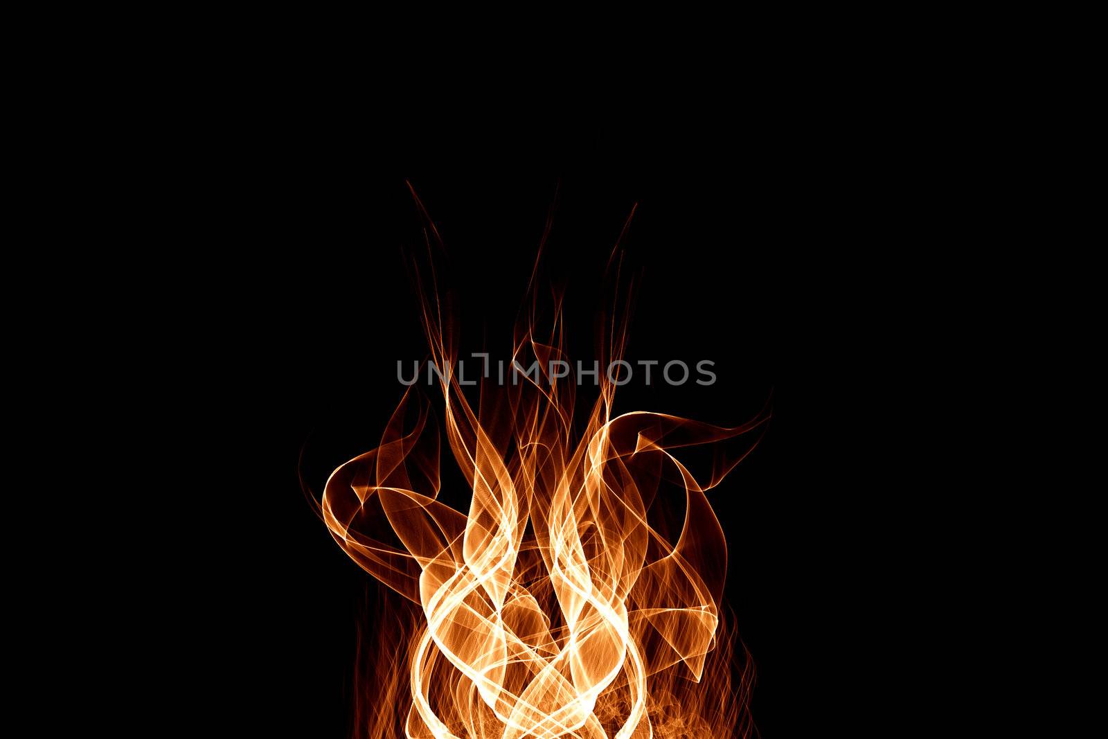 Beautiful abstract background of Fire